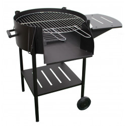 charcoal and wood barbecue...